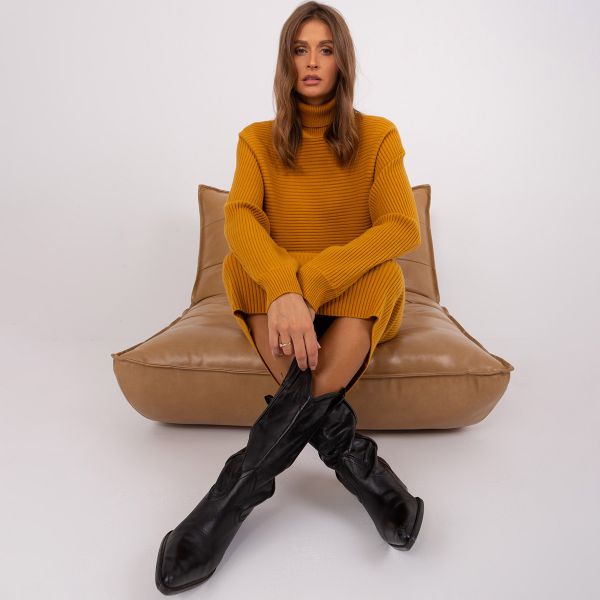 Wool Fashion Tiana neulepaita mustard-5
