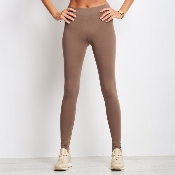 Basic leggingsit ruskea-3