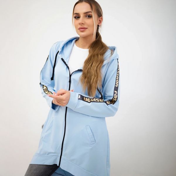 Kesi Zip Back hupparitakki baby blue