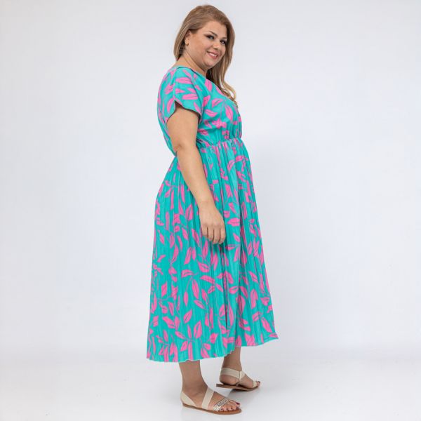 World Lilly mekko turkoosi-pinkki-4