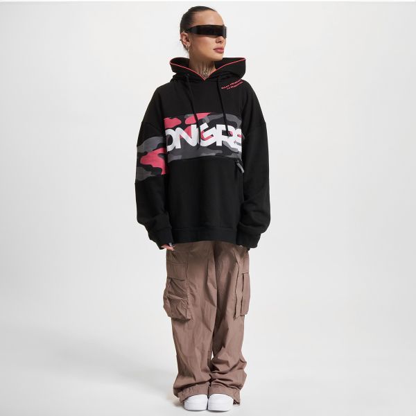 DNGRS Oversized Hoody Trust musta-2