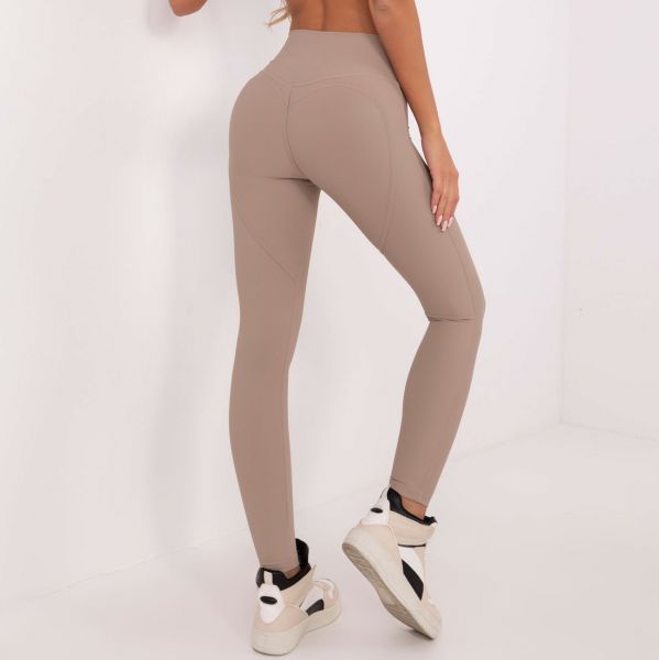 Trendy.ing Dia push up leggingsit tumma beige