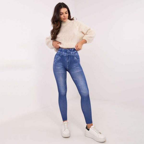 Trendy.ing Jeanslook leggingsit sininen-2