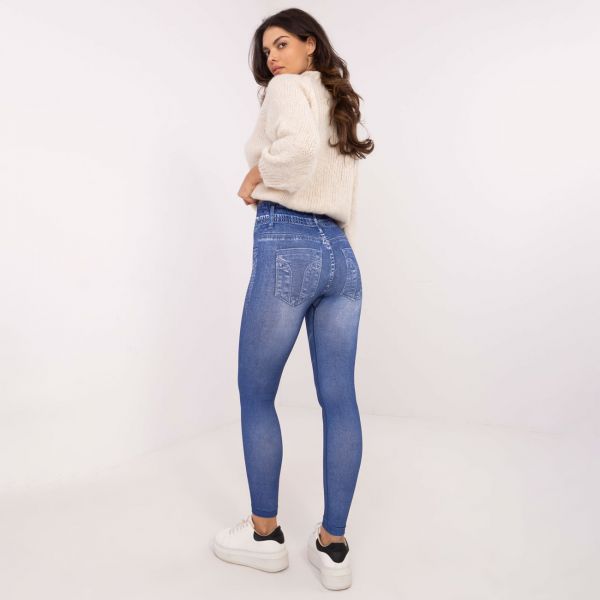 Trendy.ing Jeanslook leggingsit sininen-4