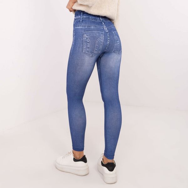 Trendy.ing Jeanslook leggingsit sininen-5