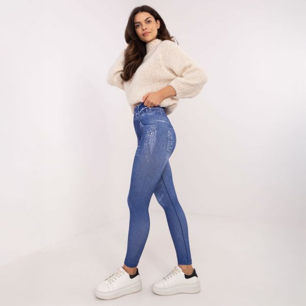 Trendy.ing Jeanslook leggingsit sininen-6