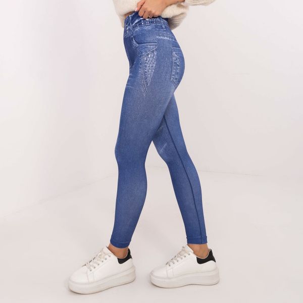 Trendy.ing Jeanslook leggingsit sininen-7