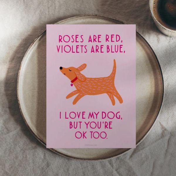 Postikortti Valentine Dog No. 1