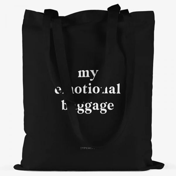 Puuvillainen kestokassi Emotional Baggage