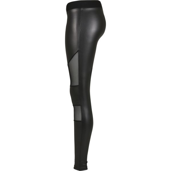 Urban Classics Tech Mesh Faux leggingsit musta-8