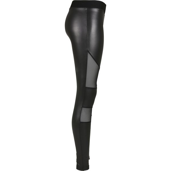 Urban Classics Tech Mesh Faux leggingsit musta-9