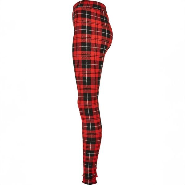 Urban Classics Soft AOP Leggingsit redcheck-7