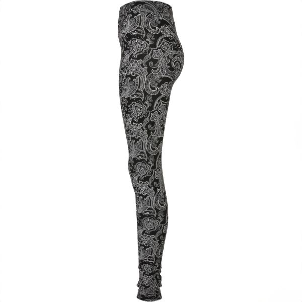 Urban Classics Soft AOP Leggingsit blacknewpaisley-7