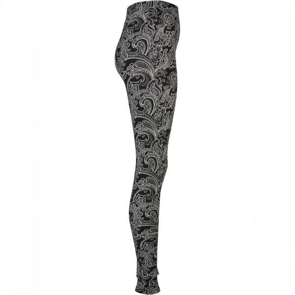 Urban Classics Soft AOP Leggingsit blacknewpaisley-9