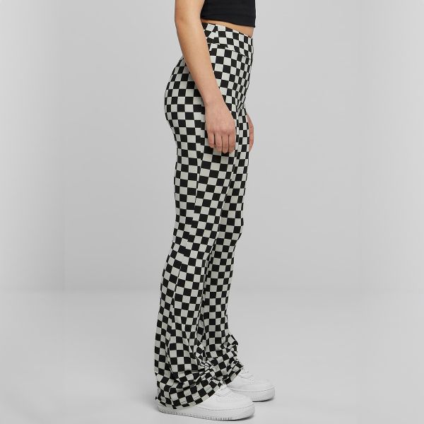 Urban Classics Checked Bootcut leggingsit-4