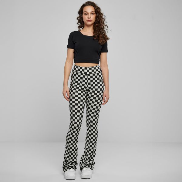 Urban Classics Checked Bootcut leggingsit-5