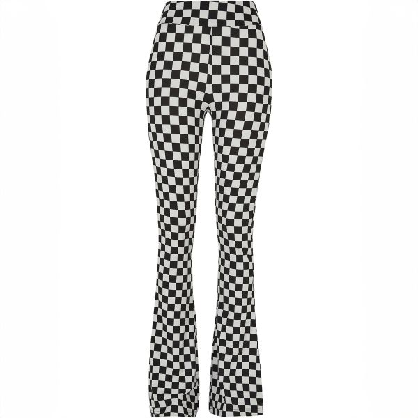 Urban Classics Checked Bootcut leggingsit-6